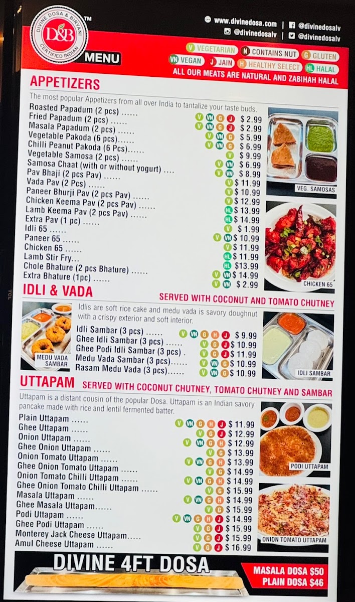 Divine Dosa & Biriyani - The Lassi Bar Menu - Image 4